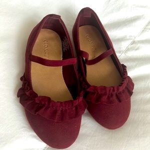 Old Navy ruffle ballet flats Like New